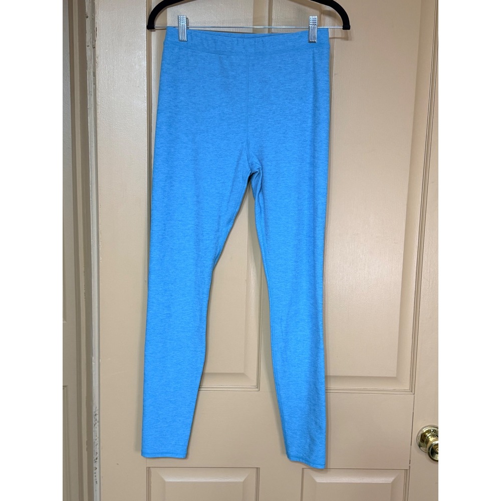 Alo Yoga Alosoft High-Waist Lounge Leggings Blue Heather Medium